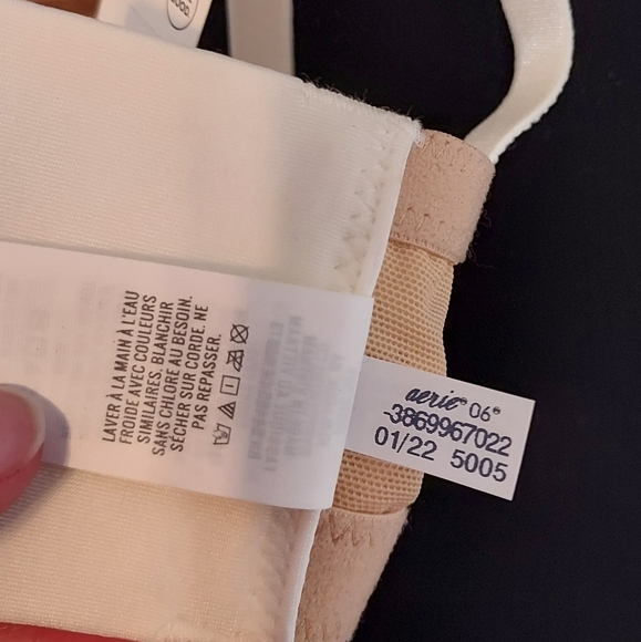 Aerie 42C Real Good White/Cream 01/22 Pushup Bra Plunge - Picture 15 of 15